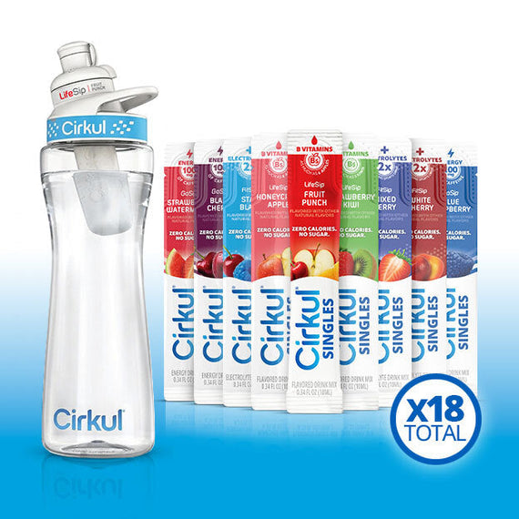 22oz. Plastic Bottle & LifeSip® Fruit Punch K0